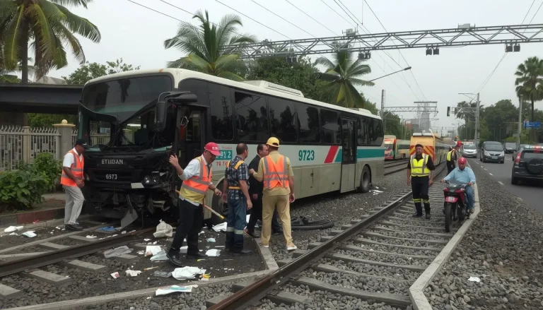 Collision entre un train et un bus en Thaïlande : au moins 8 morts et 30 blessés dans un incendie