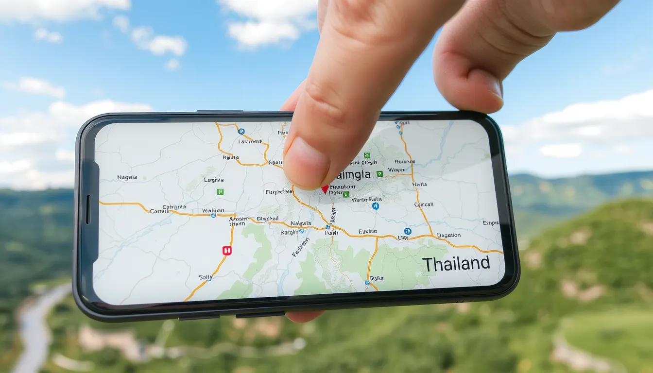 thailande du nord carte