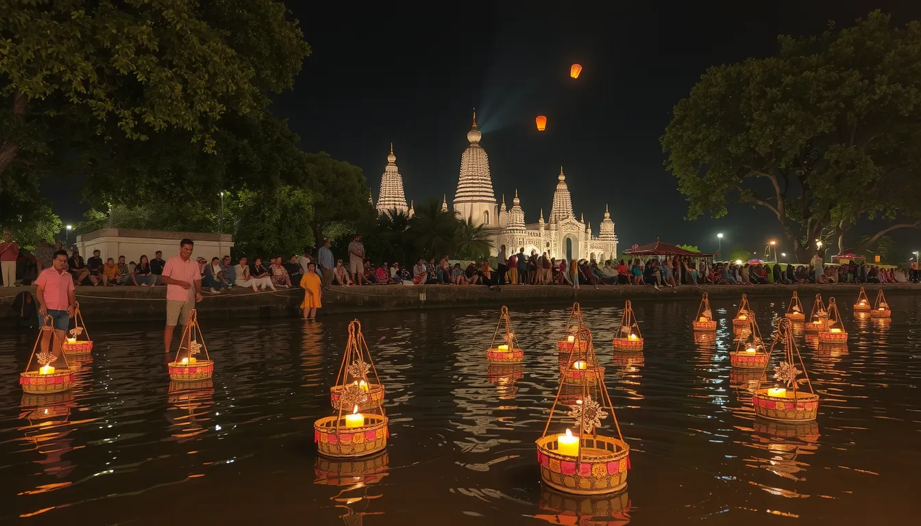 fete des lumieres thailande 2025