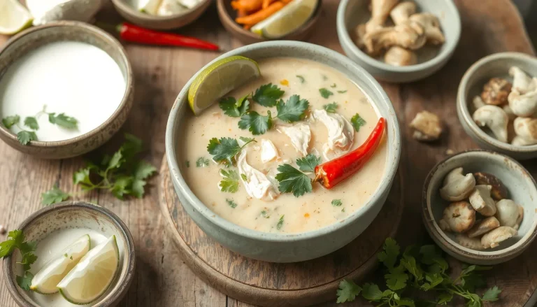 Tom Kha Kai recette traditionnelle : ingrédients authentiques et étapes pas à pas